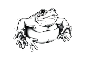 frog sumo wrestler tattoo idea