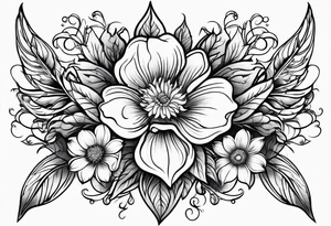 flower fire for a male tattoo tattoo idea