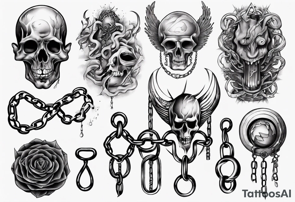 Chains tattoo idea