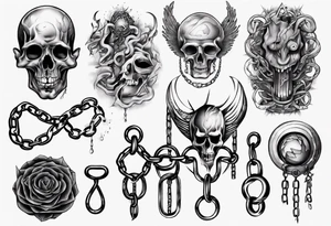 Chains tattoo idea