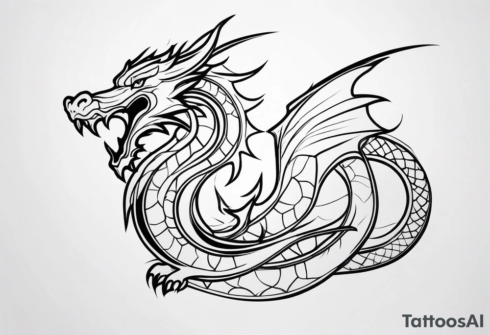 dragon tattoo idea