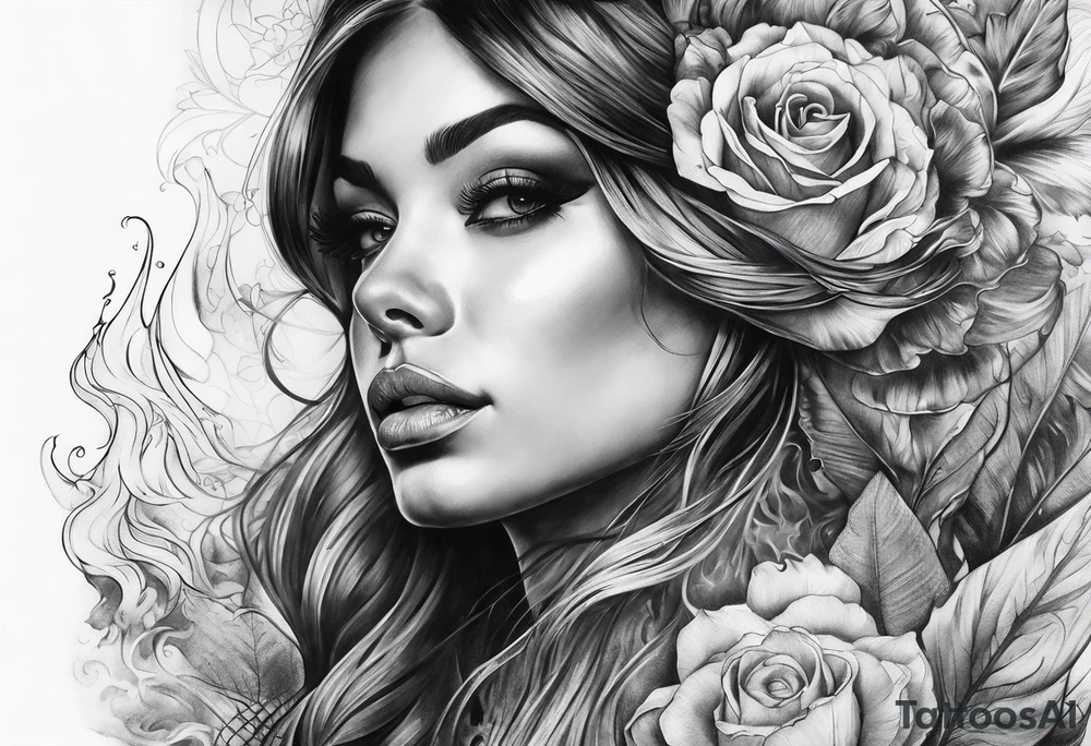 black smoke tattoo idea