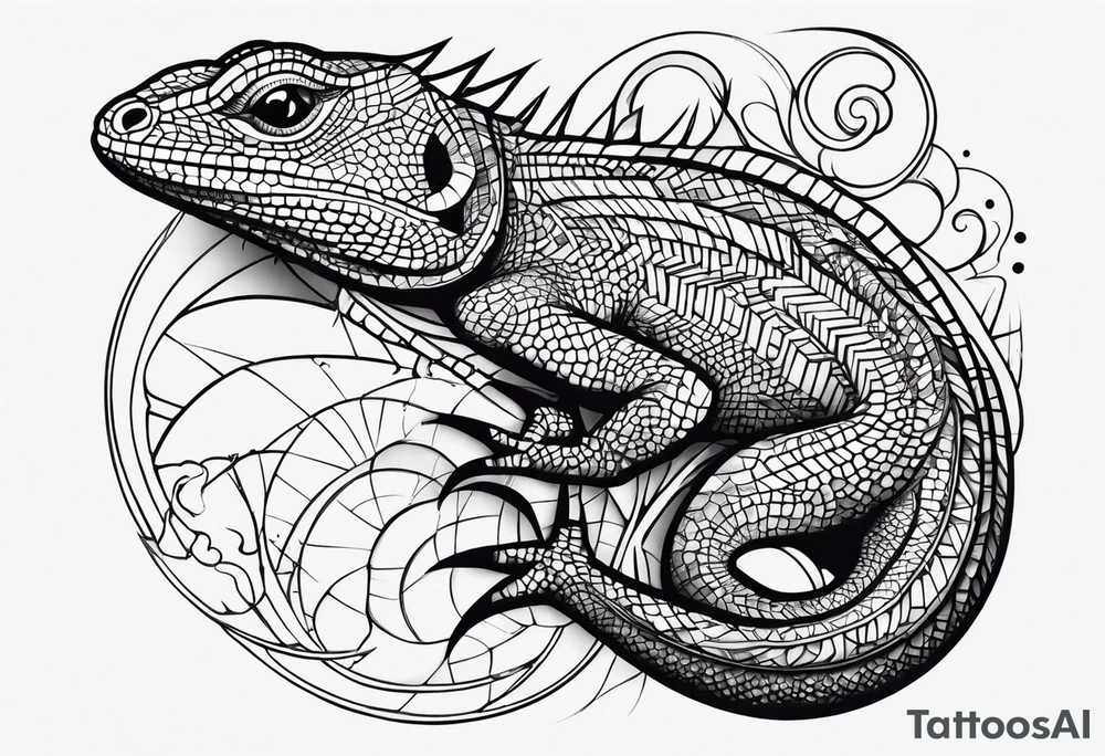 lizard tattoo idea