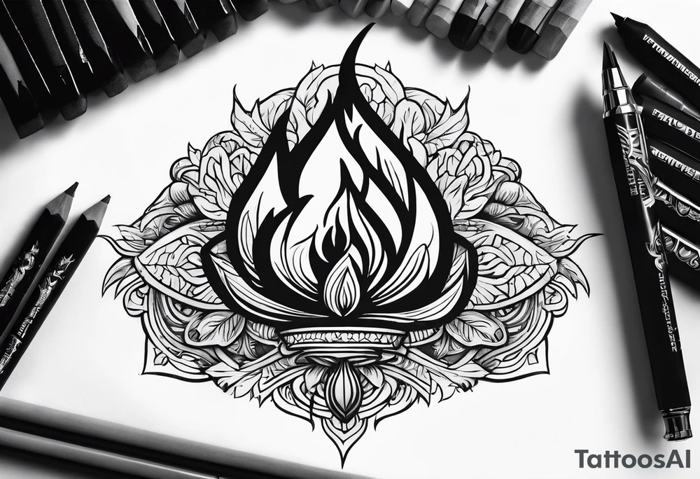 Fire tattoo idea