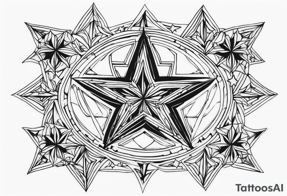 stars tattoo idea