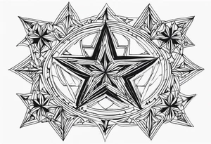 stars tattoo idea