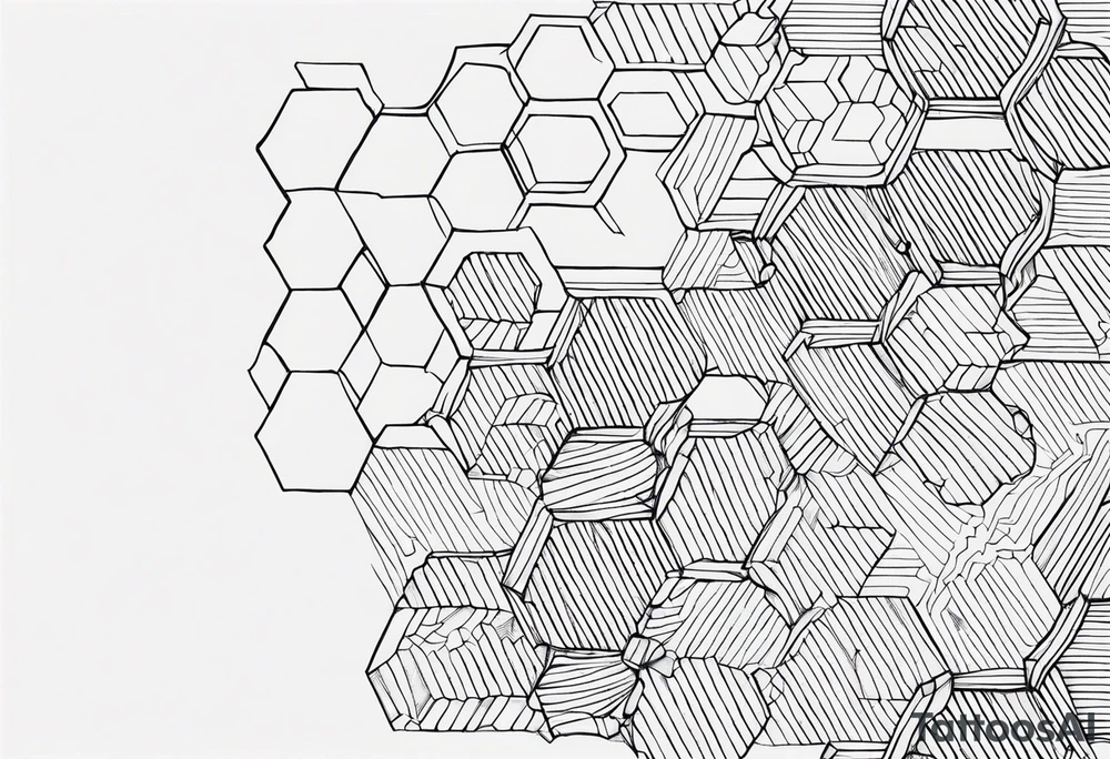 Intricate Honeycomb tattoo idea