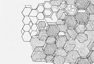 Intricate Honeycomb tattoo idea