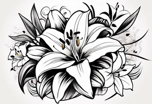 lily  flower tattoo idea