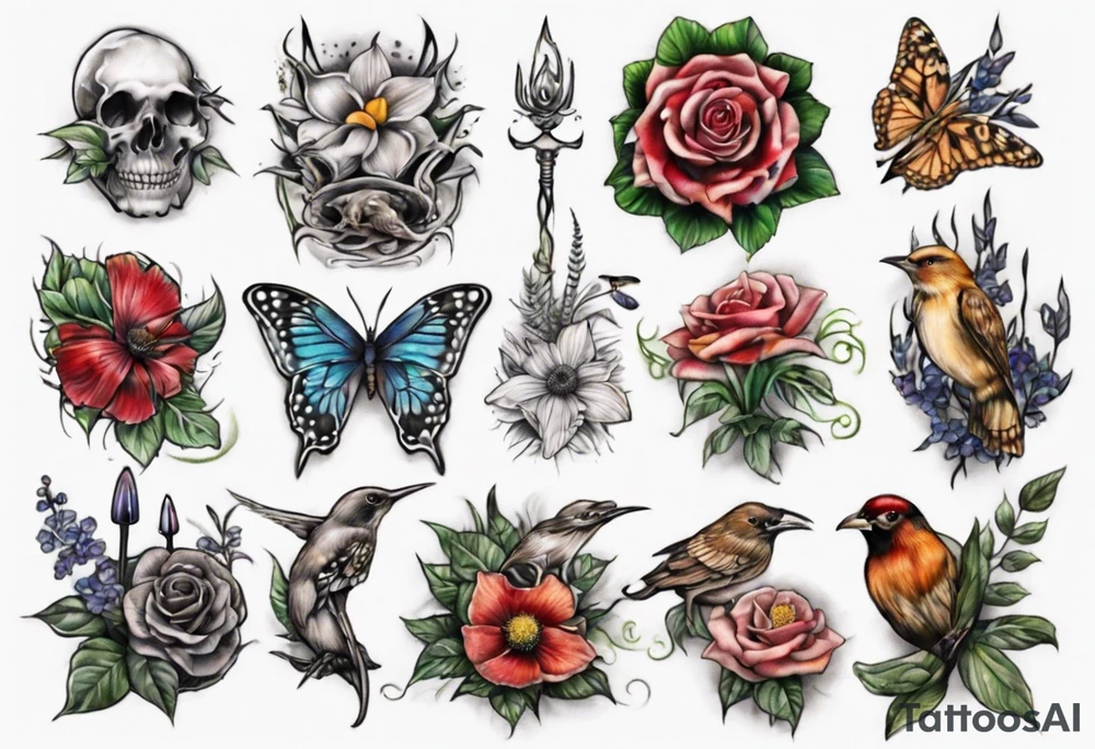 garden tattoo idea