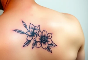Lola with flowers and 01-10-2024 tattoo idea