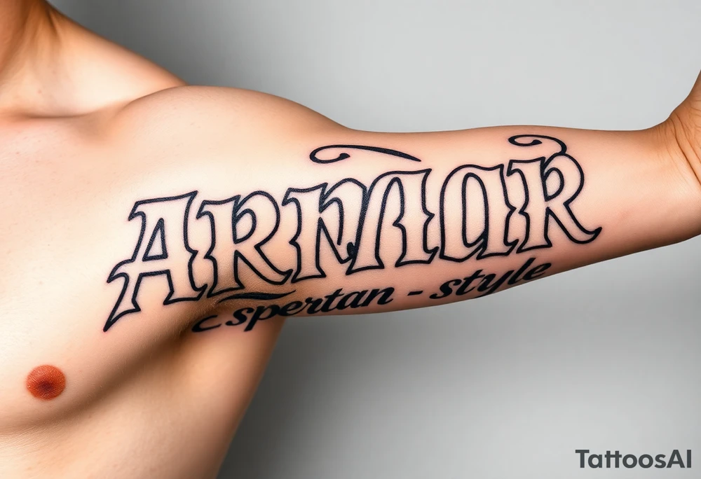 "armor"; spartan style tattoo idea
