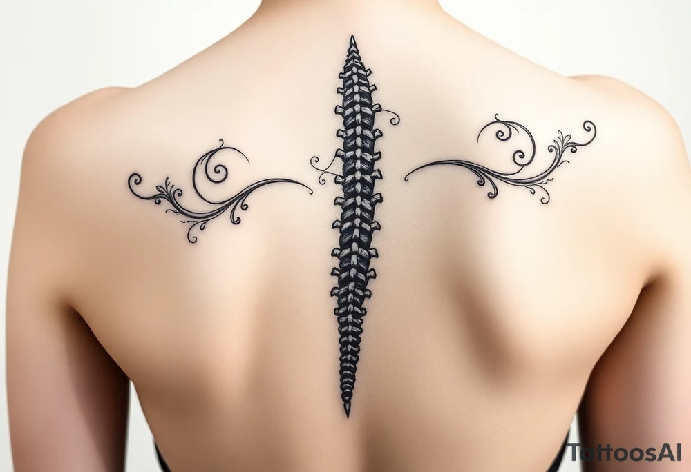 Spine tatto tattoo idea