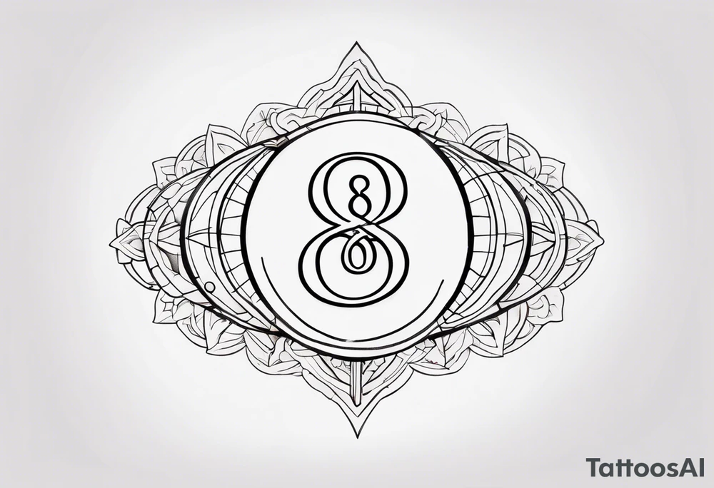 Number 8 tattoo idea
