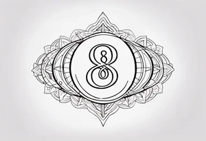 Number 8 tattoo idea