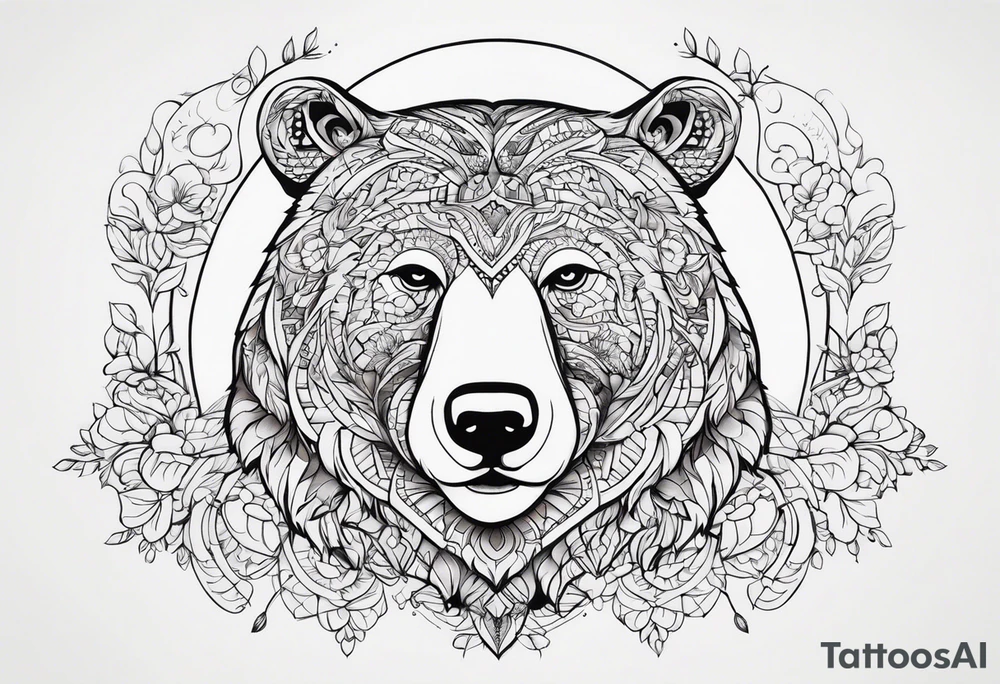 Dancing bear tattoo idea