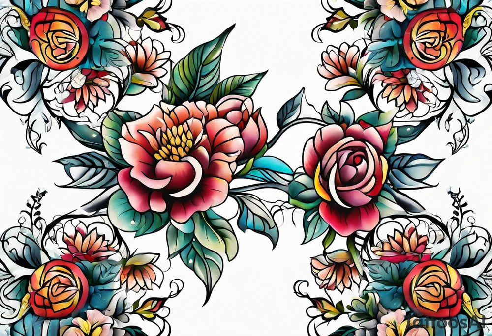 Flowers tattoo tattoo idea