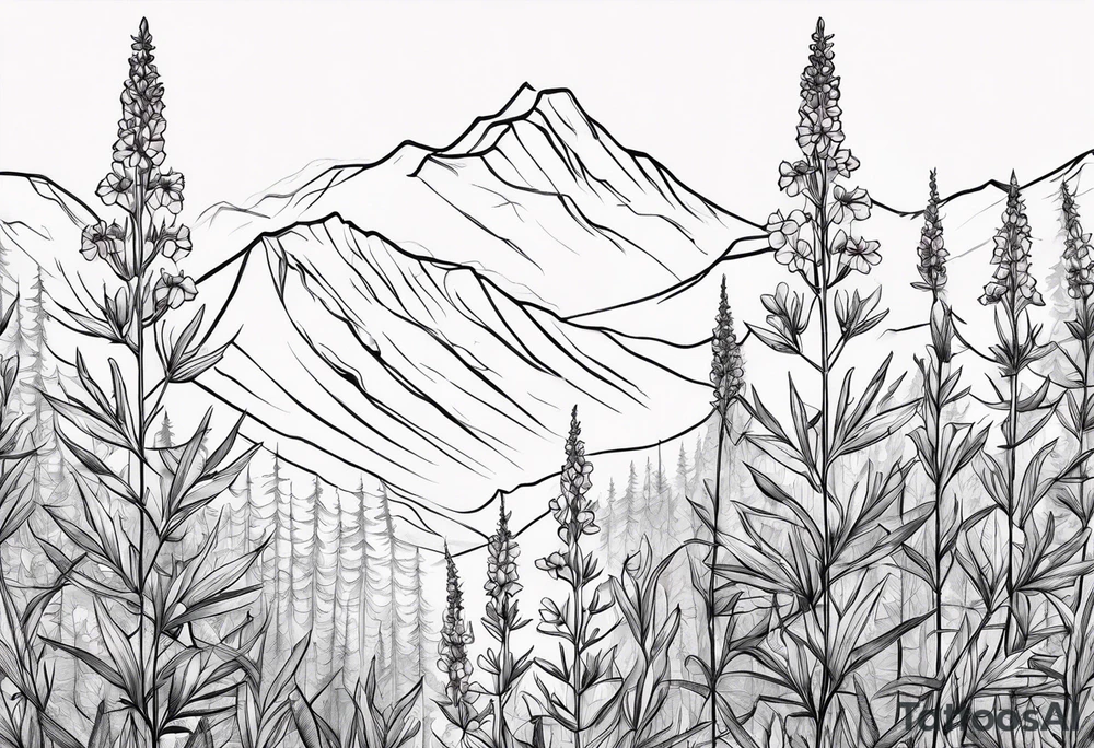 Fireweed this schematic tattoo idea