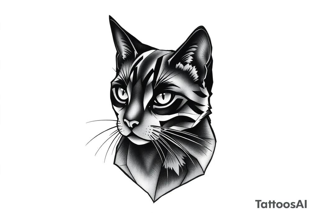 Black Cat tattoo idea