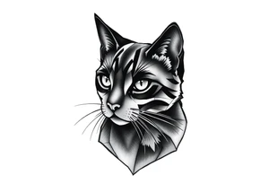 Black Cat tattoo idea