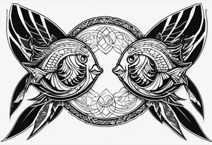 pisces friendship tattoo idea for men tattoo idea