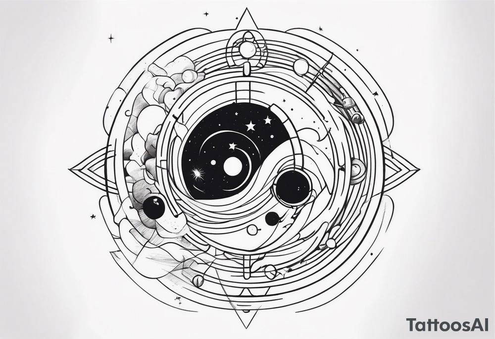 space time distortion tattoo idea