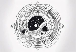 space time distortion tattoo idea