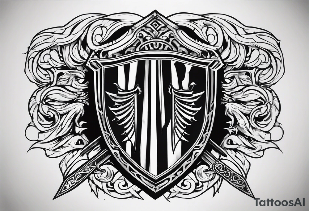 Valhalla
shield sword tattoo idea
