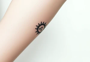 Sun and moon tattoo idea