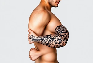 Aztec style tribal tattoo tattoo idea