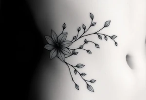 Lillies and vines tattoo idea