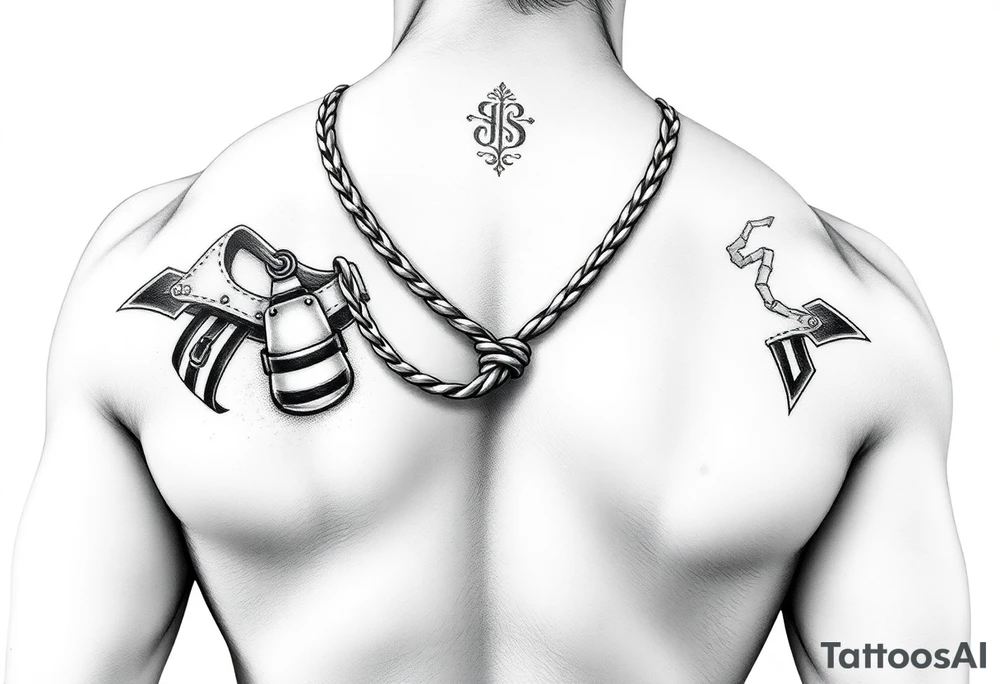 Male gimp, tied up tattoo idea