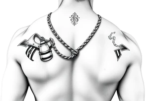 Male gimp, tied up tattoo idea