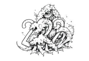 number 222 like the ocean tattoo idea