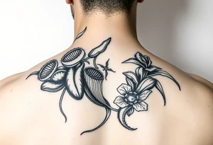 carnivorous plants neck, chest, back, and arm sleeves
I want these spots covered in these plants, ranging from venus fly traps to others tattoo idea