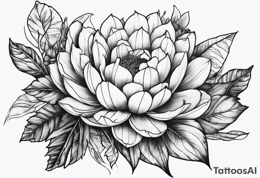 Plants that are not flowers tattoo idea