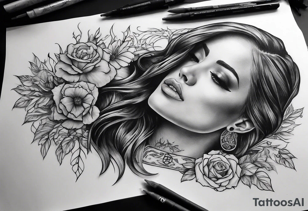 Surviving near death experience momento mori tattoo idea