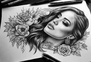 Surviving near death experience momento mori tattoo idea