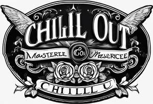 text that says "chill out" tattoo idea