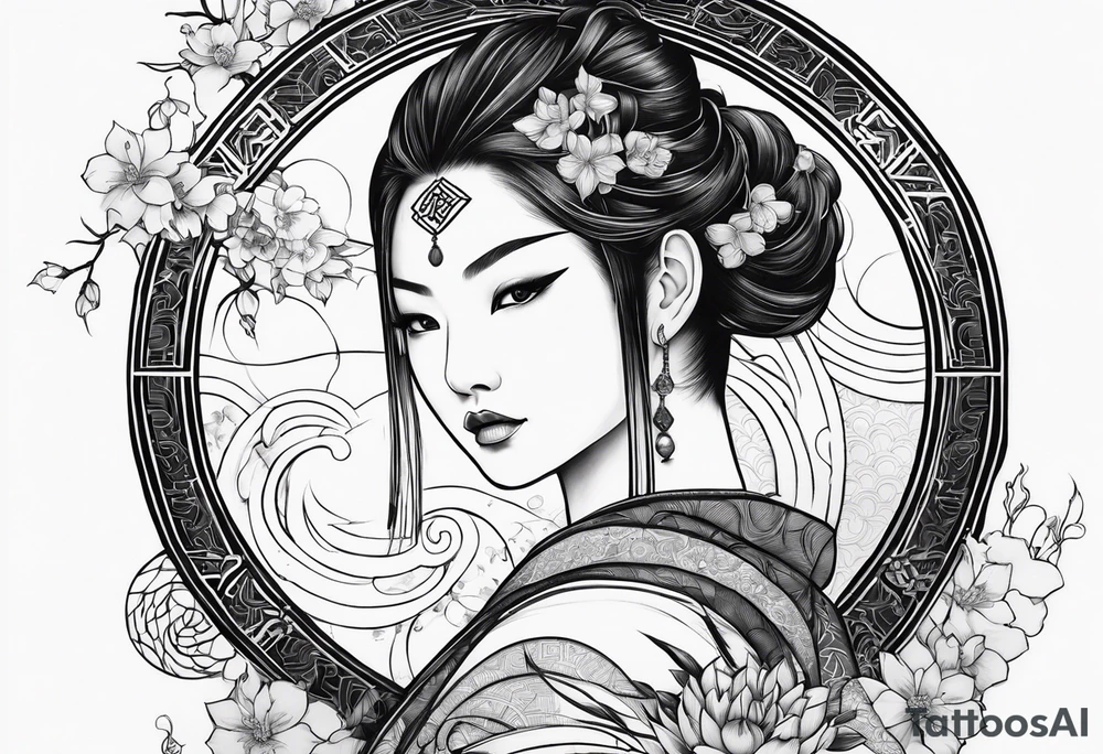 emani, sagittarius, faith, strong tattoo idea