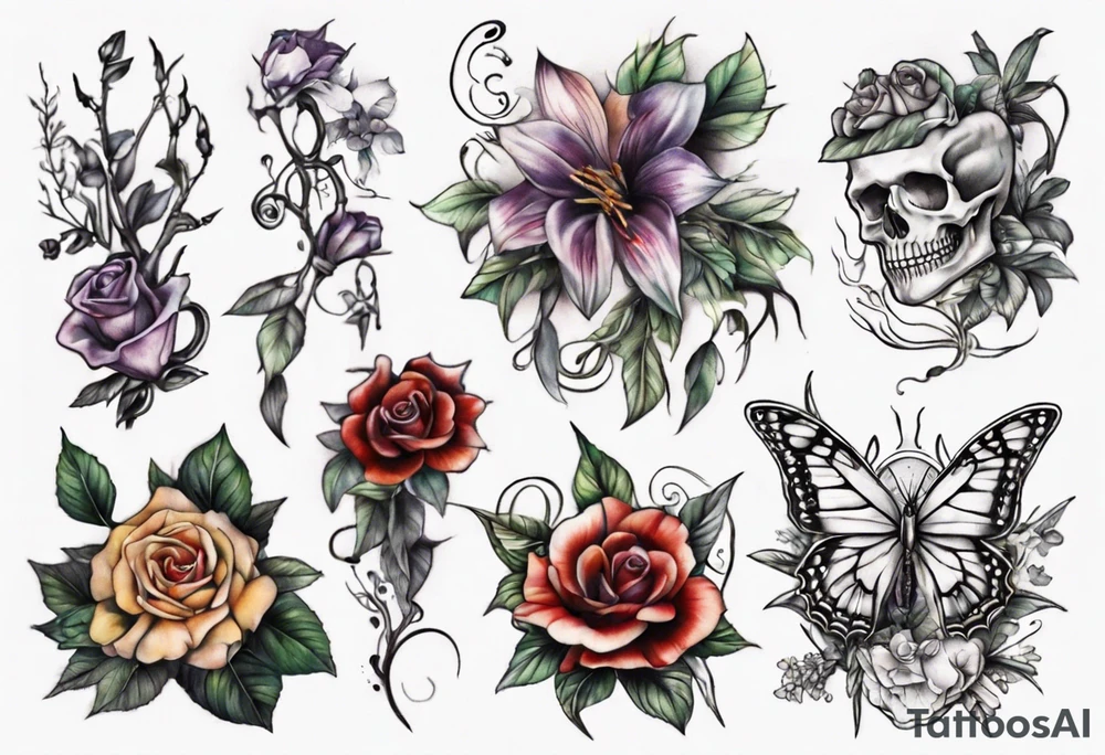 garden tattoo idea