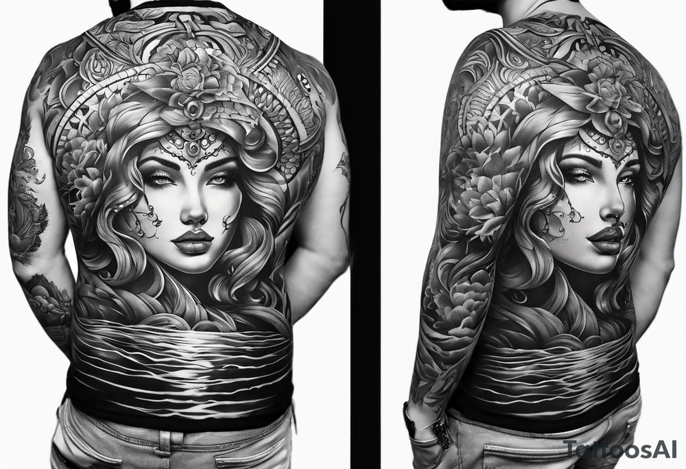 Full back tattoo body tattoo idea