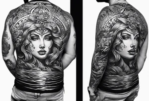 Full back tattoo body tattoo idea