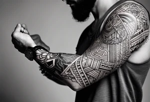 men's tattoo on hand with geometric patterns minimalist tattoo idea