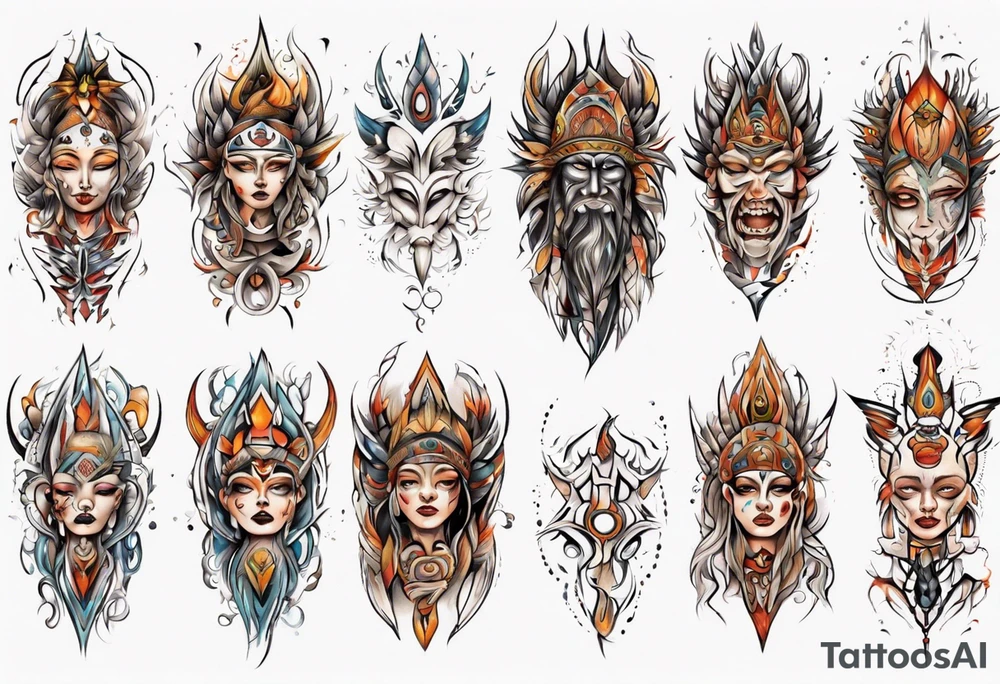 Light liberating people from fear tattoo idea