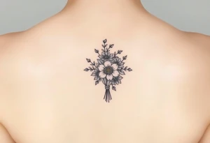 A floral wedding bouguet. tattoo idea