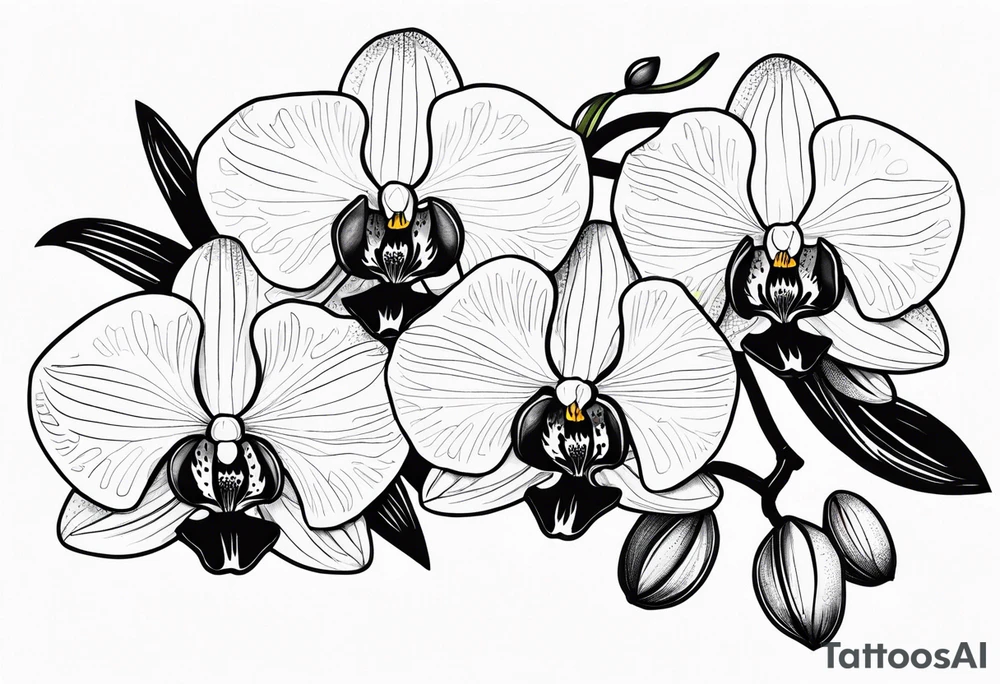 Orchids on my arms to my shoulder tattoo idea