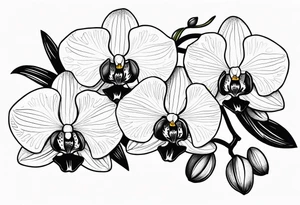 Orchids on my arms to my shoulder tattoo idea