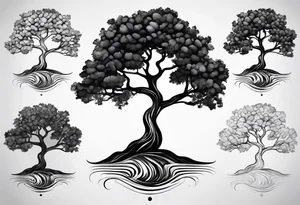 Byte tree for forearm tattoo idea