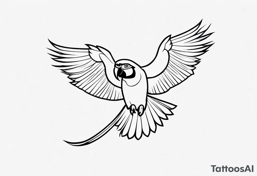 Macaw tattoo idea